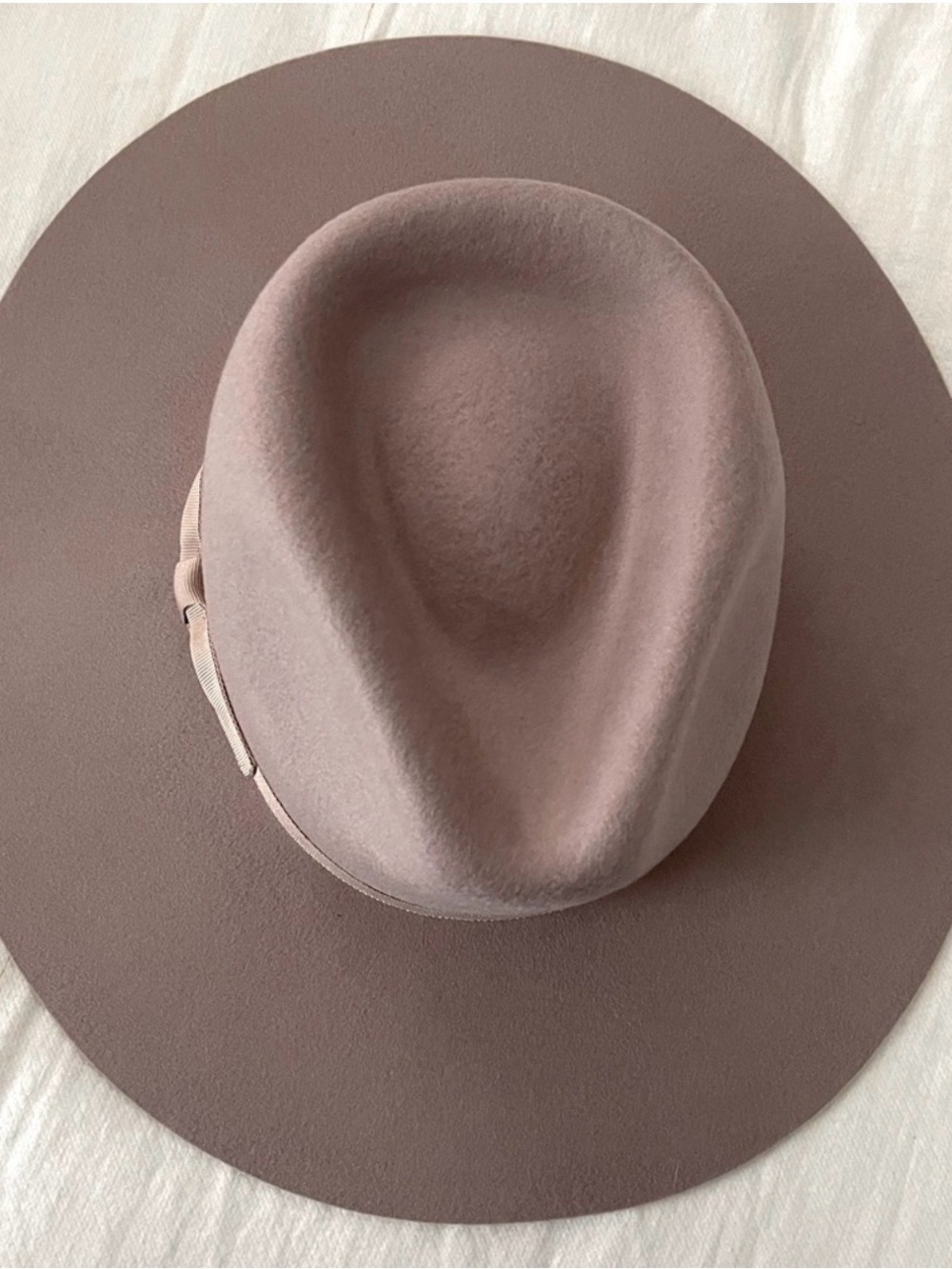 Urban Outfitters Women's Wide Brim Felt Hat - Dusty Mauve